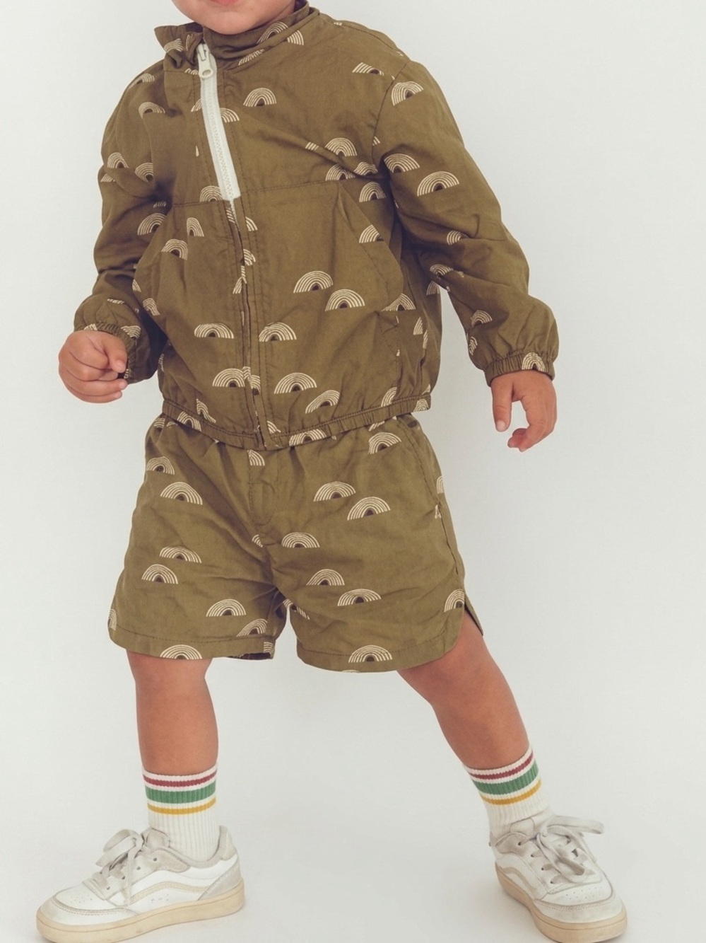 Zara Kids Jacket and Matching Shorts Rainbow 4-5 Years